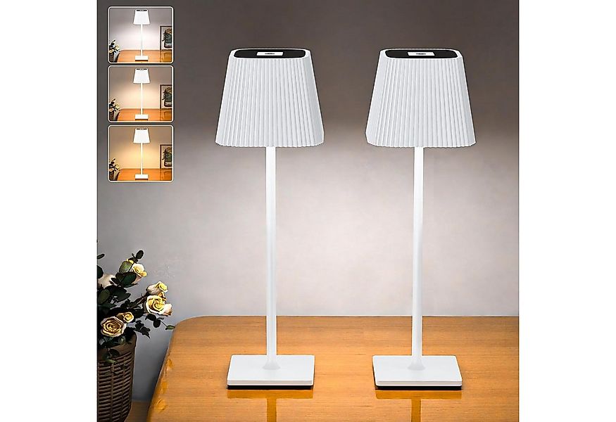 skelo LED Tischleuchte Tischlampe Kabellos, Dimmbare Tischleuchte LED mit 3 günstig online kaufen