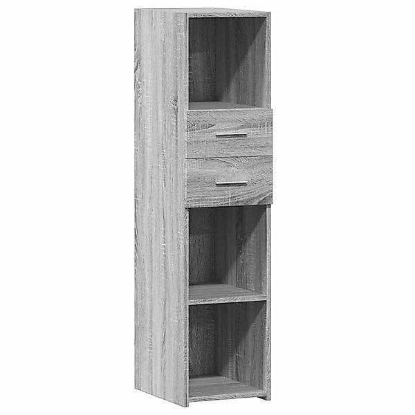 vidaXL Highboard Grau Sonoma 30x42,5x124 cm Holzwerkstoff 846157 günstig online kaufen