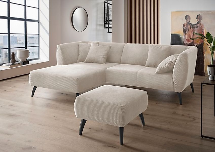 INOSIGN Ecksofa »Colori Polstermöbel mit zeitlos eleganter Rückenführung. L günstig online kaufen