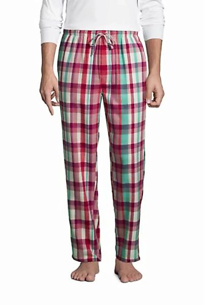 Flanell-Pyjamahose, Herren, Größe: XL Normal, Pink, Baumwolle, by Lands' En günstig online kaufen