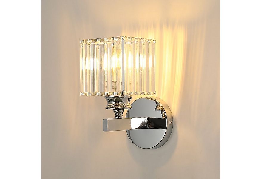 Goeco Wandleuchte Kristall Wandlampe, Quadratische Kristallleuchte, 24x13x1 günstig online kaufen