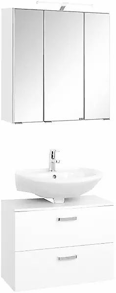 welltime Badmöbel-Set »Dorina«, (2 St.), Breite 60 cm, Spiegelschrank mit L günstig online kaufen