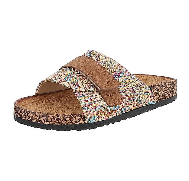 Ital-Design Bequeme Damenschuhe mit Klettverschluss für die Freizeit Pantol günstig online kaufen