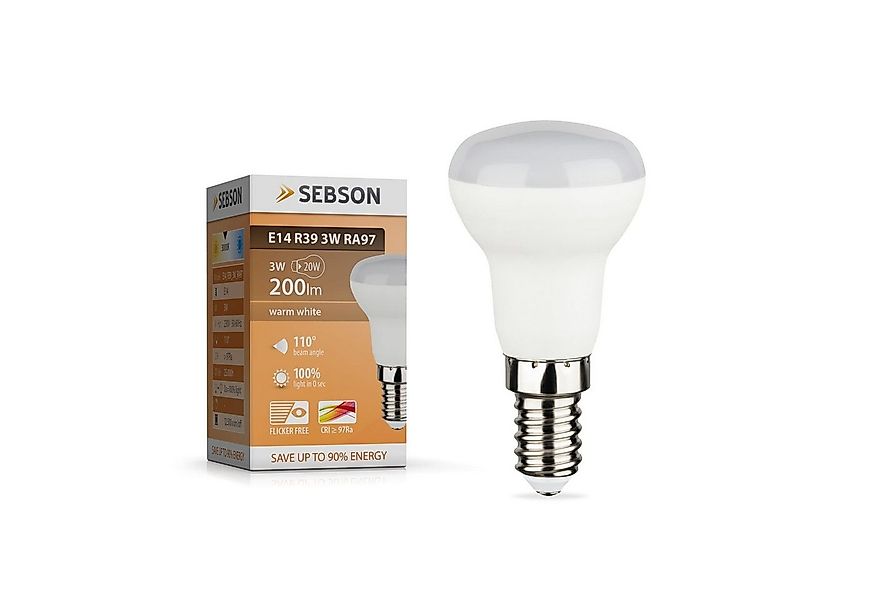 SEBSON LED-Leuchtmittel LED Lampe E14 R39 3W 230V Leuchtmittel Reflektorlam günstig online kaufen