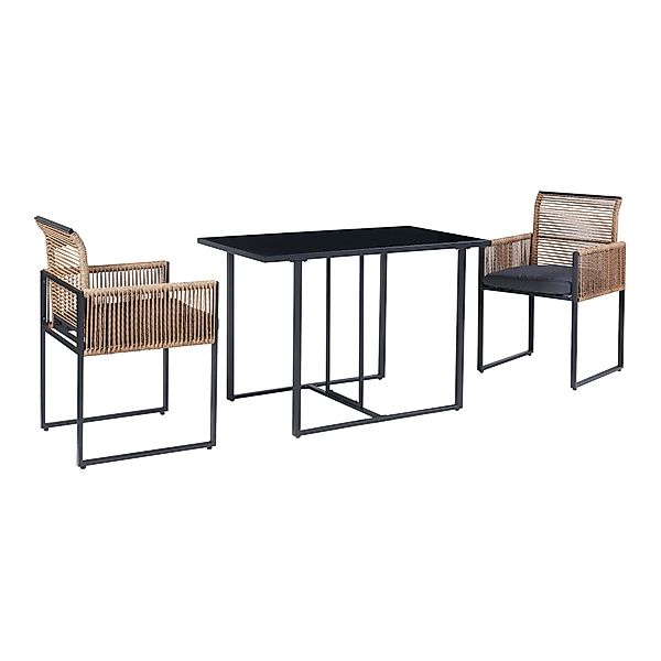 casa.pro Garten-Essgruppe, (Set, 3-tlg., 1 Tisch, günstig online kaufen