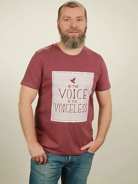 T-shirt Herren - Voiceless - Berry günstig online kaufen