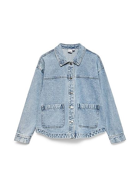 Vero Moda Jeansjacke Robustes Denim Hemd Design mit Knopfleiste VMJAMIE LS günstig online kaufen