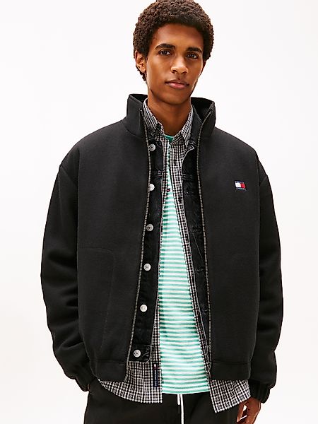 Tommy Jeans Fleecejacke "TJM ESSENTIAL WOOL PADDED" relaxed fit, Stehkragen günstig online kaufen