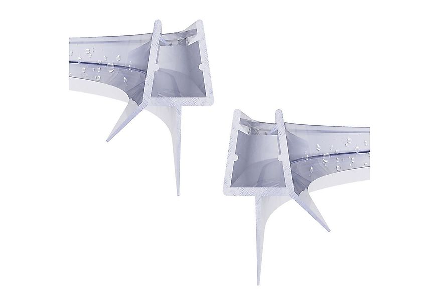 WITEN&NOCK Duschdichtung 2 x Gebogen Dichtungen Ersatzdichtung Wasserabweis günstig online kaufen