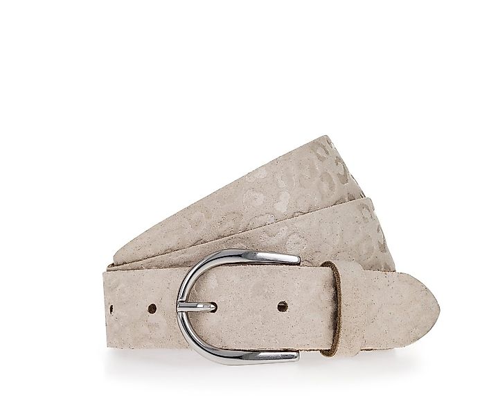 Tamaris Ledergürtel schiemernde Prägung im Animal-Design günstig online kaufen