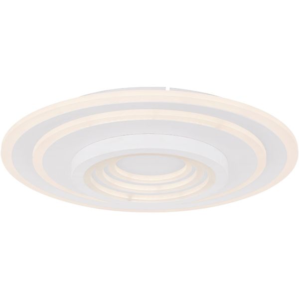 Globo LED-Deckenleuchte Bafur Metall Weiß günstig online kaufen