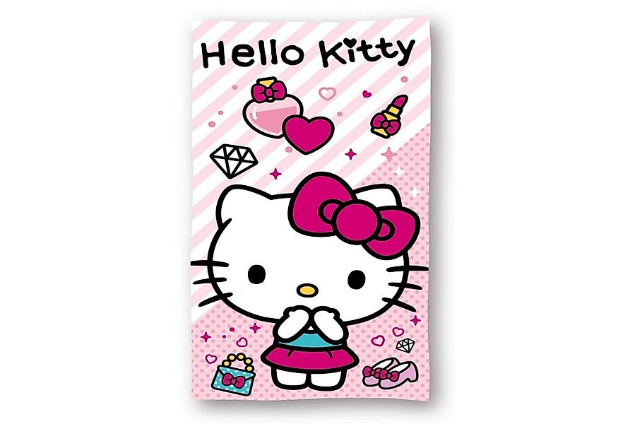 Hello Kitty Strandtuch Badehandtuch 70x140 cm aus Baumwolle – saugfähig & w günstig online kaufen
