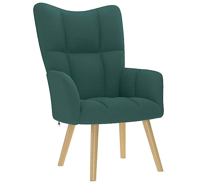 vidaXL Sessel Relaxsessel Dunkelgrün Stoff (1-St) günstig online kaufen
