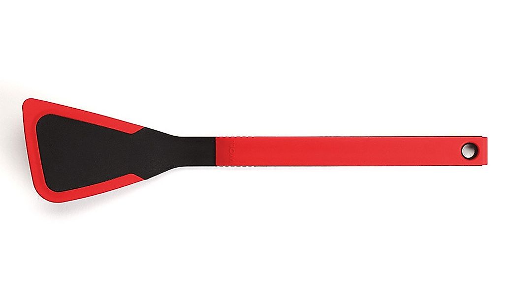 Woll Cook-It Pfannenwender mit Silikonrand Schwarz Rot günstig online kaufen