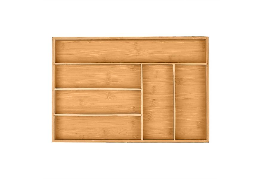 relaxdays Besteckkasten Bambus 6 Fäch günstig online kaufen