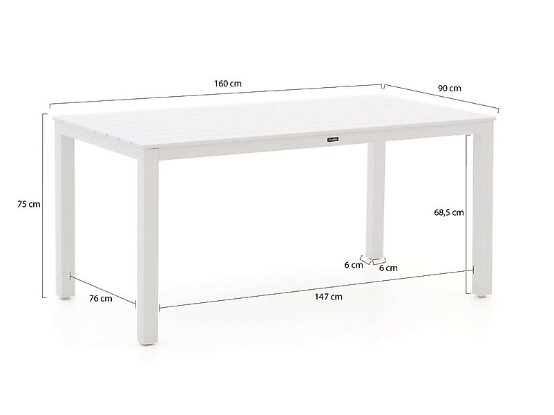 Manifesto Menzano Gartentisch 160x90x75 cm günstig online kaufen