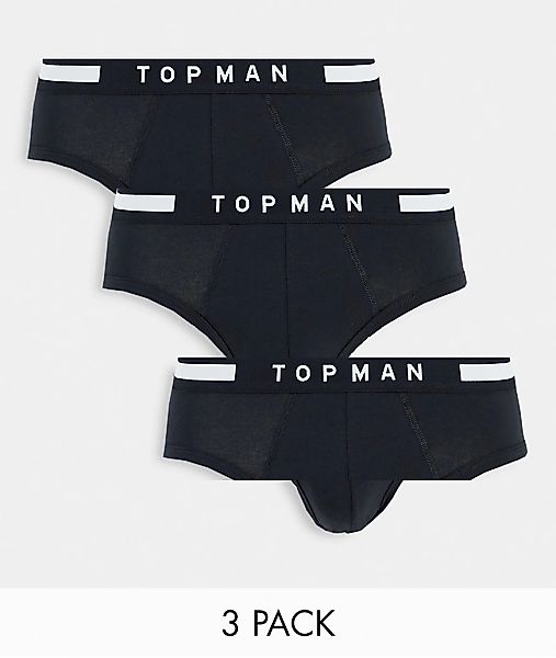 Topman – 3er-Pack Unterhosen in Schwarz günstig online kaufen