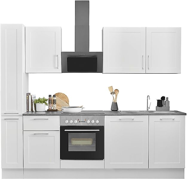 BASIC by Balculina Küchenzeile "Marsi" Breite 250 cm, wahlweise mit E-Gerät günstig online kaufen