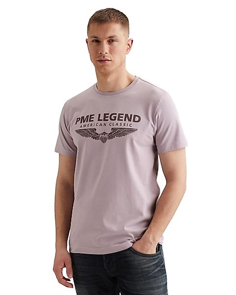 PME Legend Herren Rundhals T-Shirt SHORT SLEEVE R-NECK LOGO CARRIER - Regul günstig online kaufen