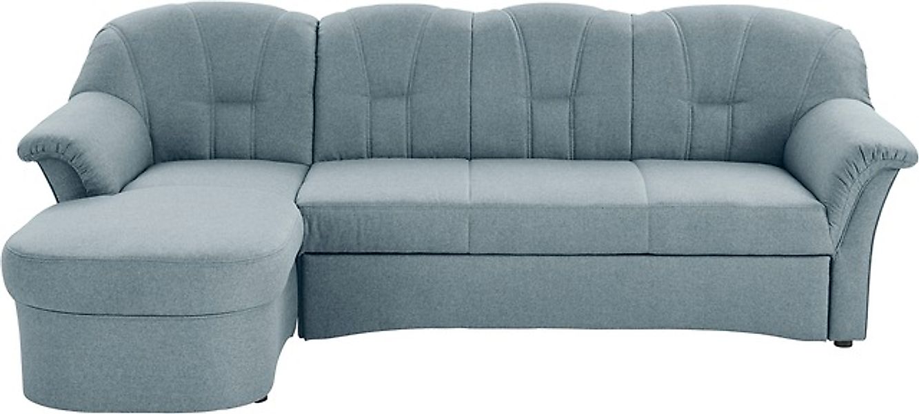 DOMO collection Ecksofa »Papenburg, zeitlose Rückensteppung, elegante Forme günstig online kaufen