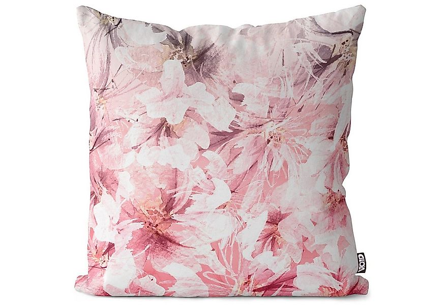 VOID Kissenbezug, (1 Stück), Blumenmuster rose Blumen 40x40 Sofakissen Poly günstig online kaufen