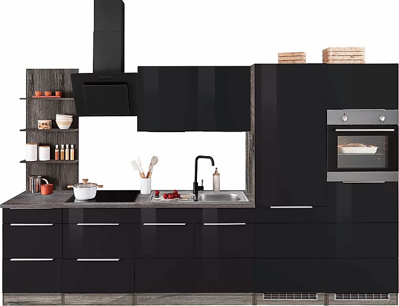 KOCHSTATION Küchenzeile »KS-Brindisi Breite 330 cm«, wahlweise mit E-Geräte günstig online kaufen