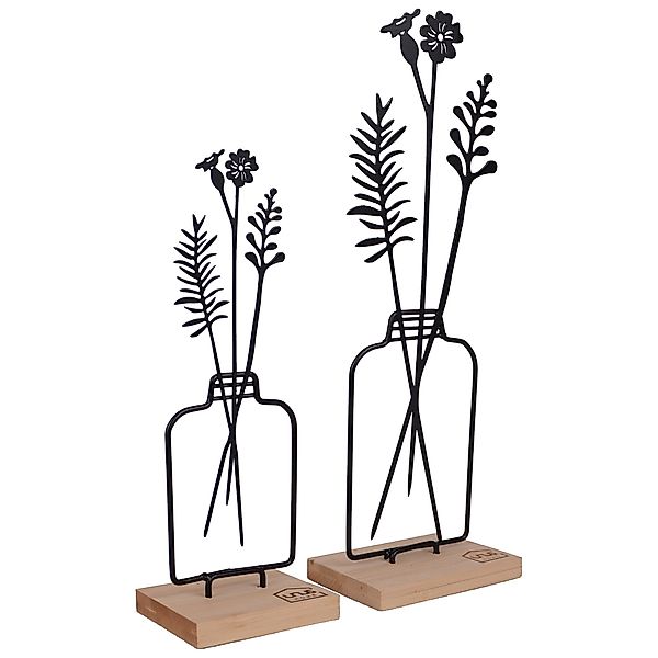 UNUS HOME Dekofigur Aufsteller Blumenvase 2er günstig online kaufen