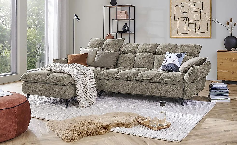 bobb Ecksofa  Key West ¦ braun ¦ Maße (cm): B: 288 H: 106 T: 213 Polstermöb günstig online kaufen