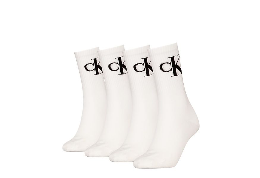 Calvin Klein Jeans Socken CKJ WOMEN SOCK 4P MONOGRAM ECOMM (4-Paar, 4 Paar) günstig online kaufen