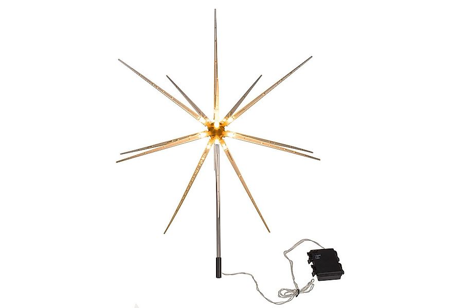 Out of the Blue LED Dekolicht 3er Set 14 LEDs Gartenstecker Stern warmweiß günstig online kaufen