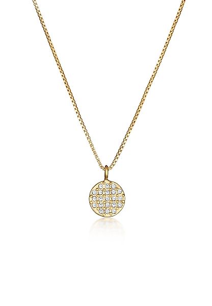 Elli Kette mit Anhänger Kristalle Plättchen günstig online kaufen