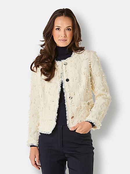 creation L Blusenblazer Woll-Mix-Blazer Langarm günstig online kaufen