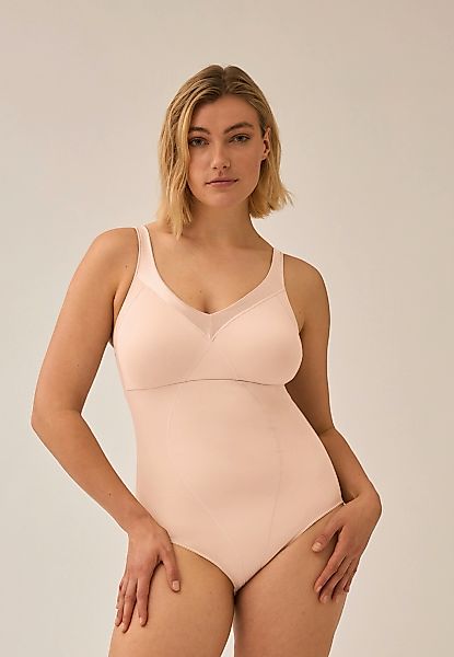 Naturana "Minimizer" V-Ausschnitt, Kontrastbesatz am Ausschnitt, Druckknöpf günstig online kaufen