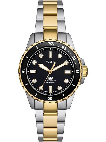 Fossil Quarzuhr Fossil Damen-Uhren Analog Quarz günstig online kaufen