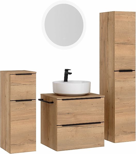 nobilia Badmöbel-Set "Alvene" vormontiert, mit Soft-Close, 4 Stk. tlg. günstig online kaufen