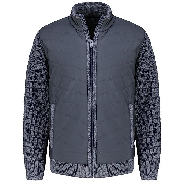 CASA MODA Strickjacke im Materialmix Farbe dunkelblau Größe: 3XL günstig online kaufen