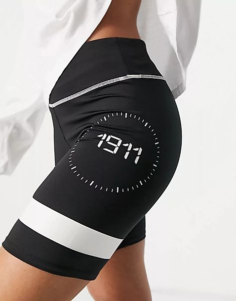 Fila – Digit – Leggings-Shorts in Schwarz günstig online kaufen