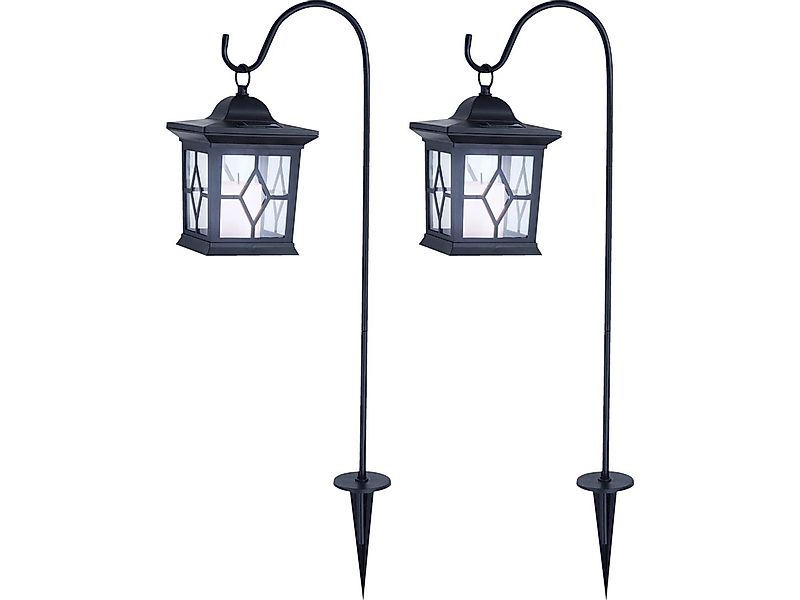 GLOBO LIGHTING LED Solarleuchte, LED fest integriert, 2er Set ausgefallene günstig online kaufen