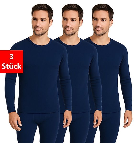 Fashionschmiede Thermounterhemd Thermo Unterhemden Herren 3erPack langarm w günstig online kaufen