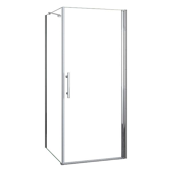 AICA Eckeinstieg Tür x Seitenwand 100x80cm Höhe 185cm Duschkabine Schwingtü günstig online kaufen