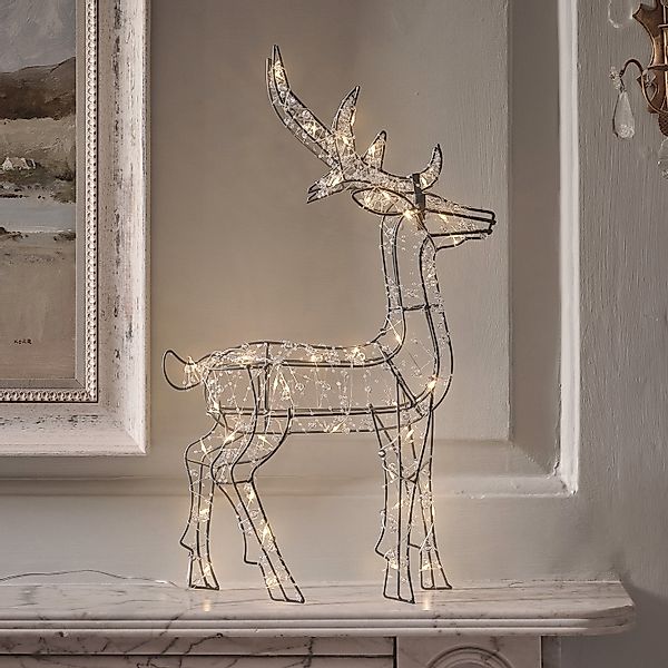 Batteriebetriebenes Mikro-LED-Rentier Hirsch für den Außenbereich günstig online kaufen