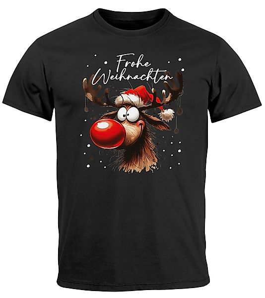 MoonWorks Print-Shirt Herren T-Shirt Weihnachten Printshirt günstig online kaufen