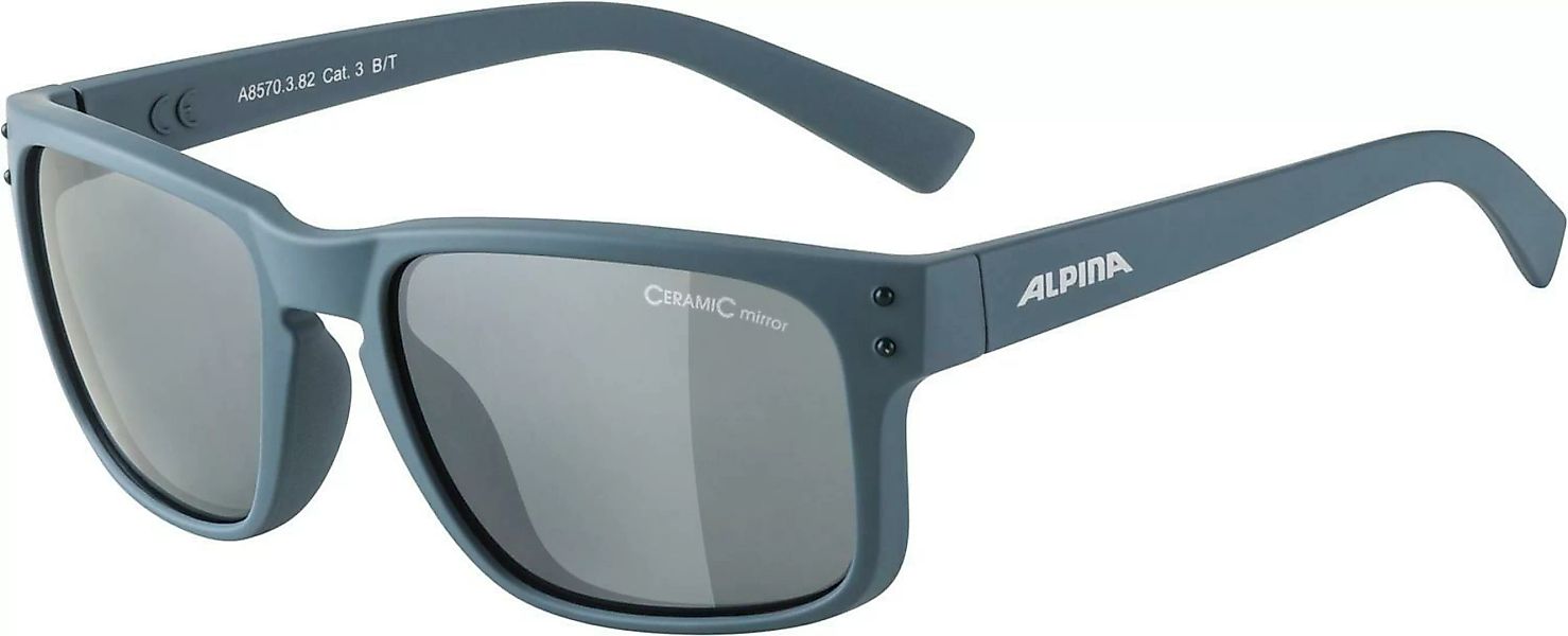 Alpina Kosmic Sonnenbrille (Farbe: 382 dirtblue matt, Ceramic, Scheibe: bla günstig online kaufen