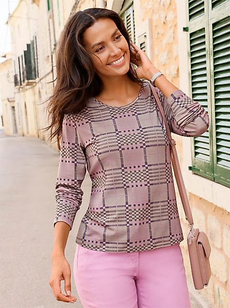 Casual Looks Rundhalsshirt "Druck-Shirt", 1 tlg. günstig online kaufen