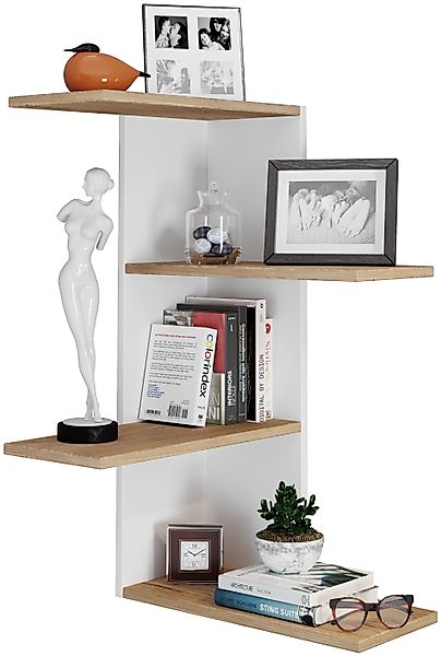 VCM Wandregal Holz Wandregal Hängeregal Eckregal günstig online kaufen