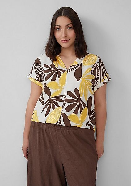 s.Oliver Blusentop Bluse Strukturierte Bluse mit Raff-Details günstig online kaufen