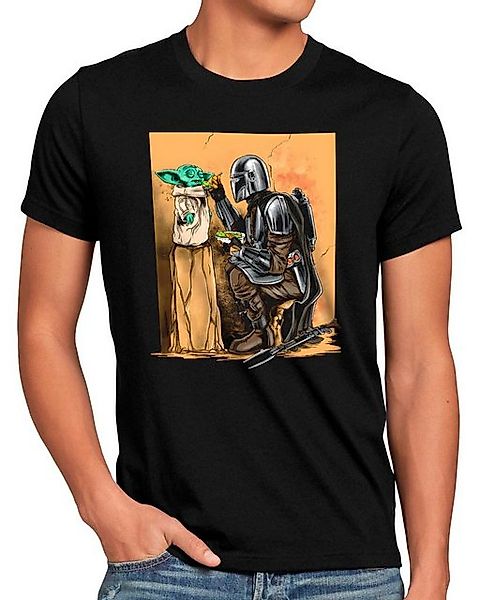 style3 T-Shirt Mandos Ways yoda star the mandalorian wars günstig online kaufen