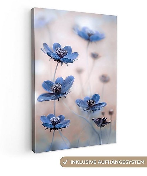 OneMillionCanvasses® Leinwandbild Kosmos - Blumen - Natur - Blau, Fotodruck günstig online kaufen
