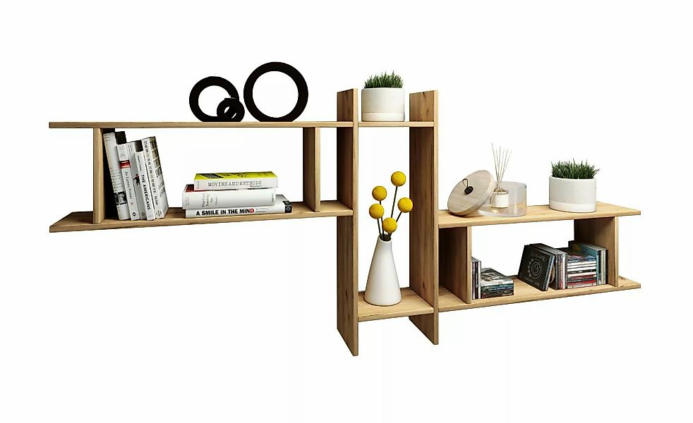 Wandregal  Sirola ¦ holzfarben ¦ Maße (cm): B: 188 H: 80 Regale > Wandregal günstig online kaufen