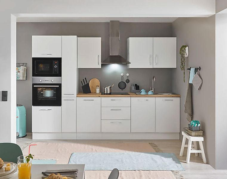 BASIC by Balculina Küchenzeile "Turin" Breite 300 cm, wahlweise mit E-Gerät günstig online kaufen